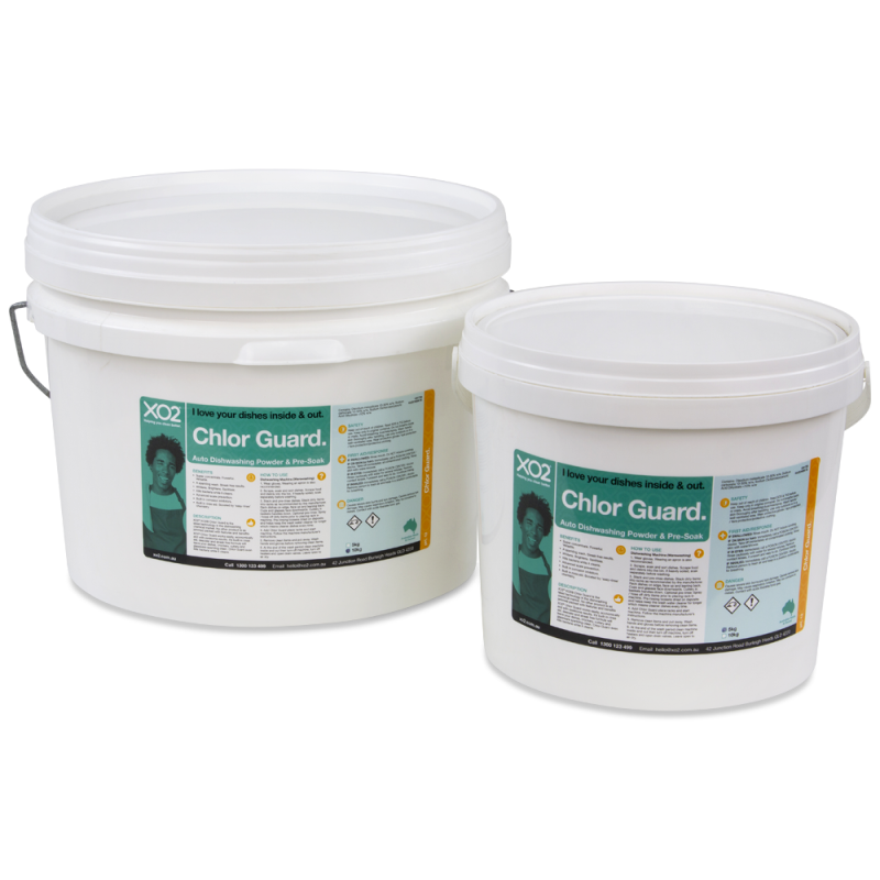 Chlor Guard Auto Dishwashing Powder & PreSoak XO2®